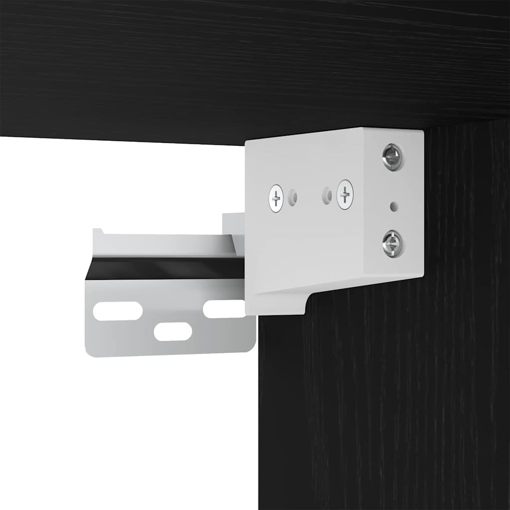 vidaXL Παπουτσοθήκη με ράφι 2 pcs Μαύρη δρυς 32 x 35 x 70 εκ