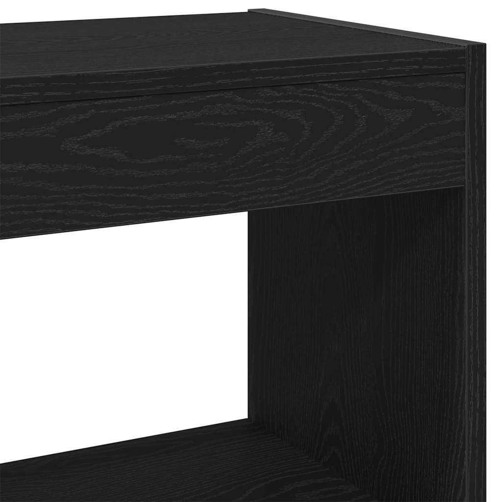 vidaXL Βιβλιοθήκη Μαύρη δρυς 40 x 30 x 71.5 εκ. Επεξεργασμένο ξύλο