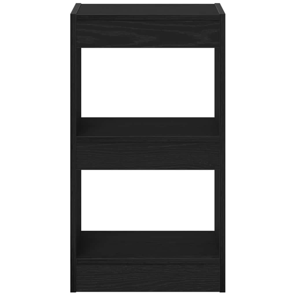 vidaXL Βιβλιοθήκη Μαύρη δρυς 40 x 30 x 71.5 εκ. Επεξεργασμένο ξύλο