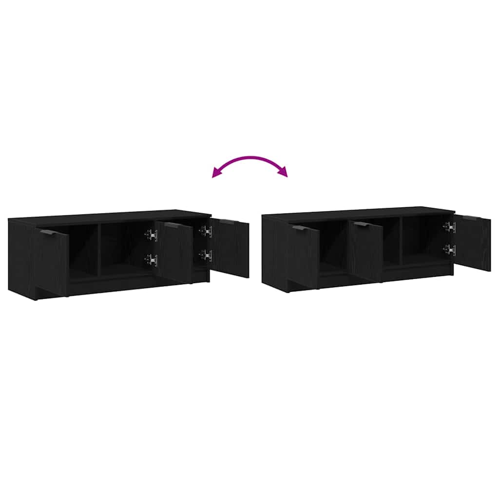 vidaXL Ντουλάπι TV Μαύρη Οξυά 102 x 35 x 36,5 εκ Επεξεργασμένο ξύλο