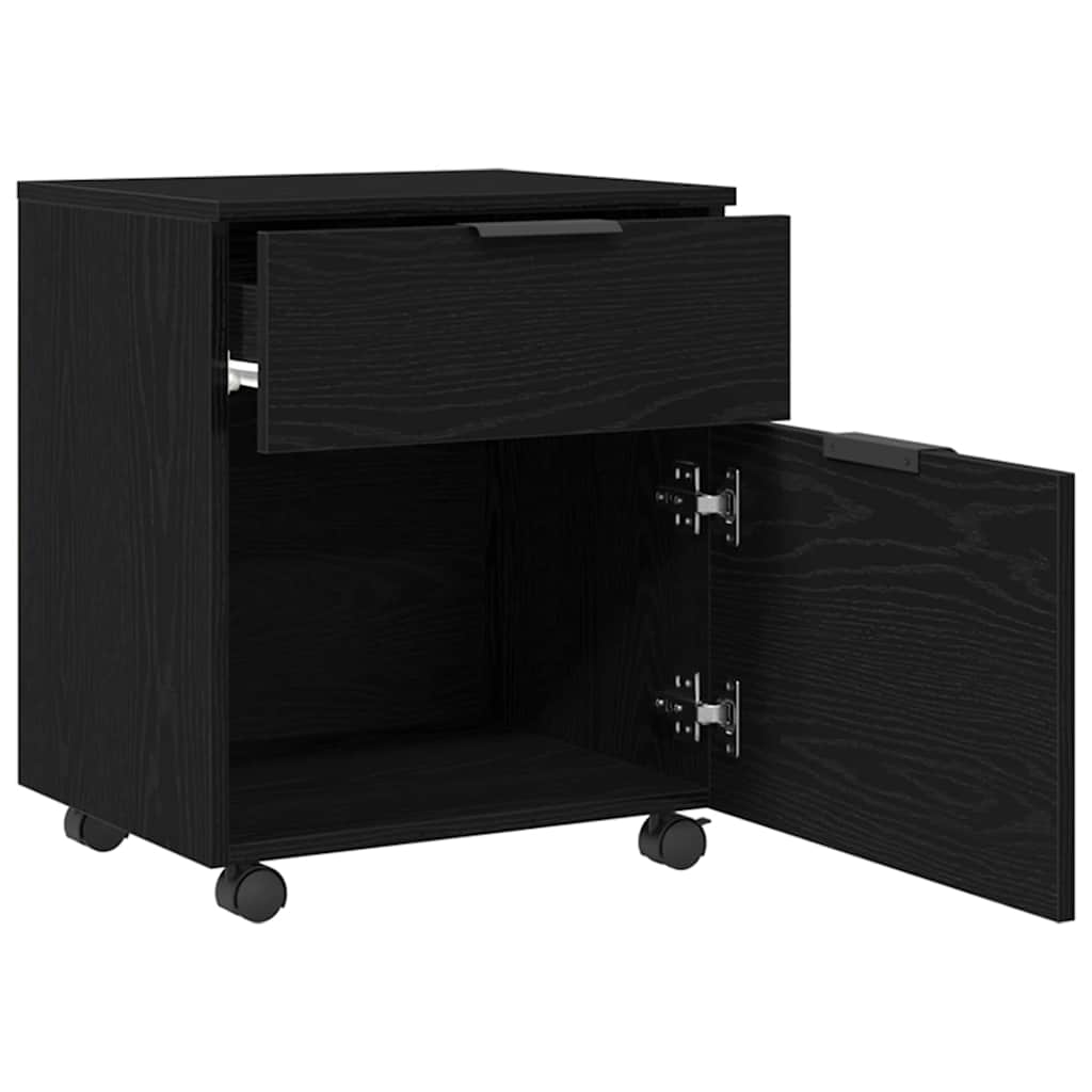 vidaXL Ντουλάπα Αρχείων Μαύρη Οξυά 45 x 38 x 54 εκ Επεξεργασμένο ξύλο