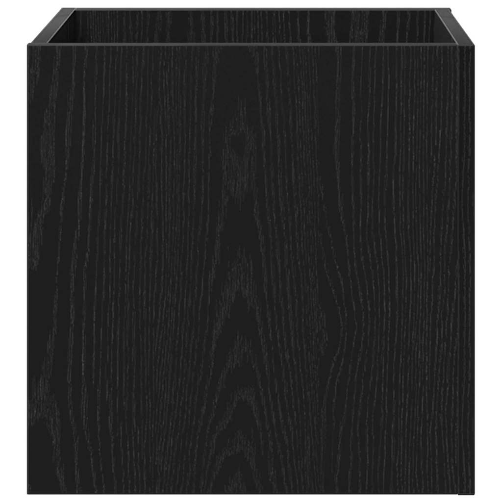 vidaXL Γλάστρα Μαύρη δρυς 40 x 40 x 40 cm Επεξεργασμένο ξύλο
