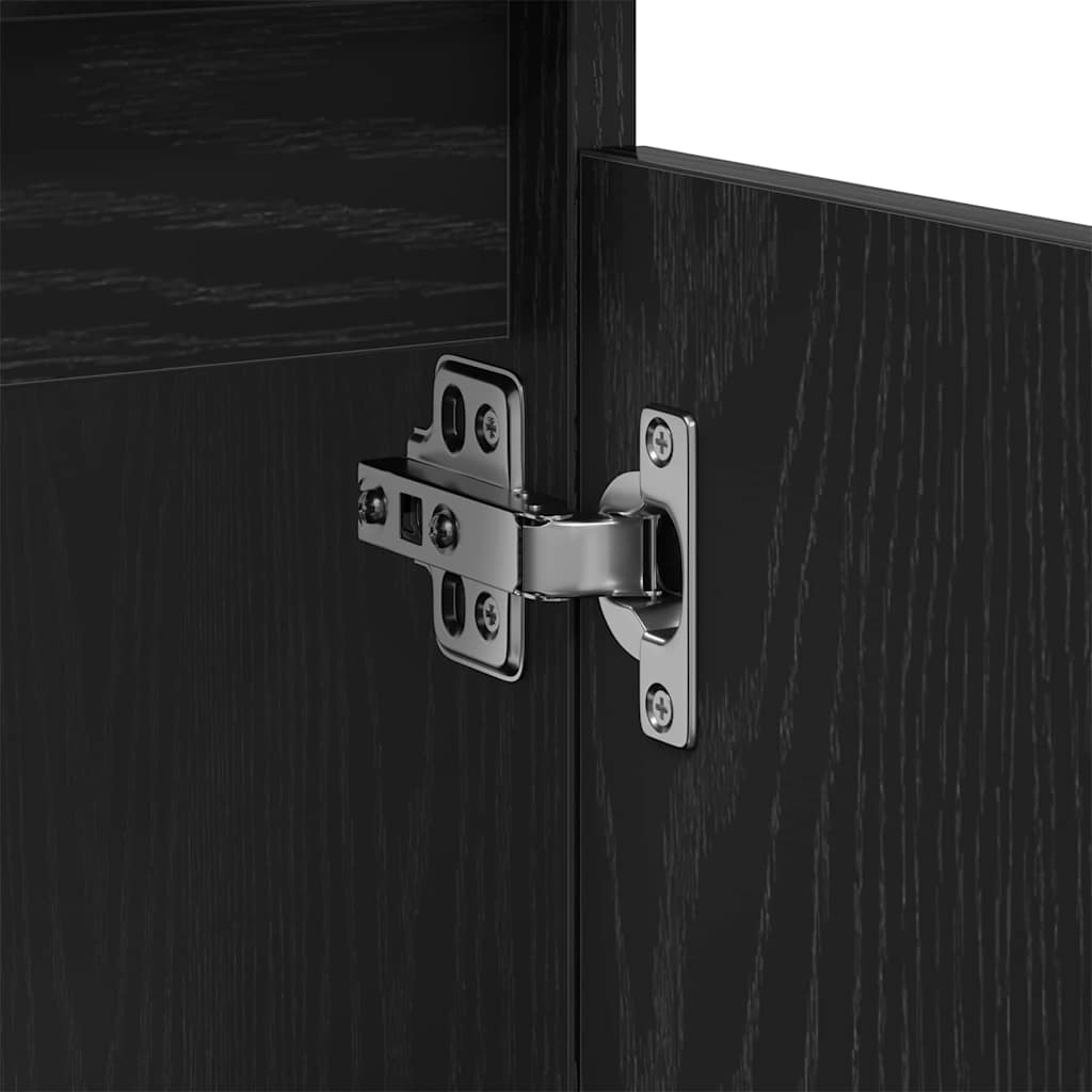 vidaXL Ντουλάπι νιπτήρα Μαύρη δρυς 58 x 33 x 60 εκ. Επεξεργασμένο ξύλο