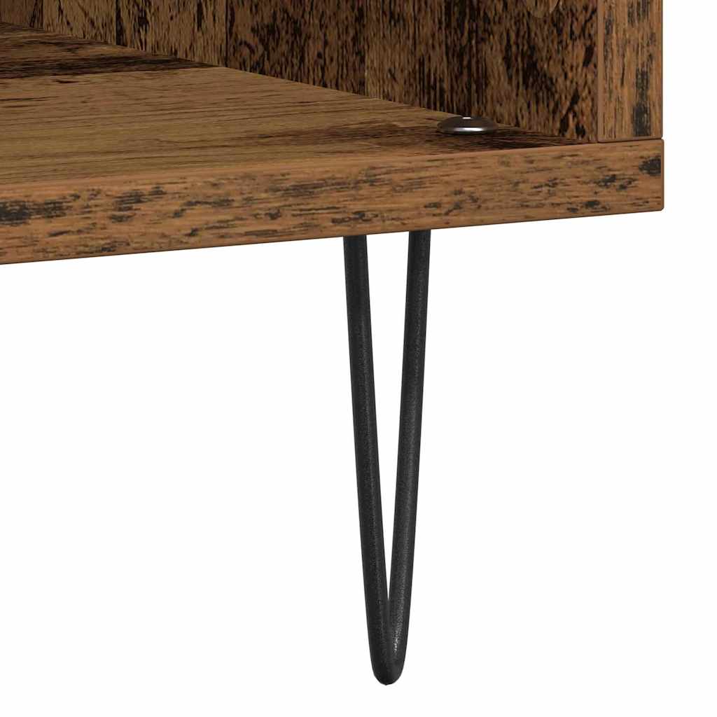 vidaXL Ντουλάπι δίσκων βινυλίου με ράφι artisan δρυς 85 x 38 x 89 εκ.