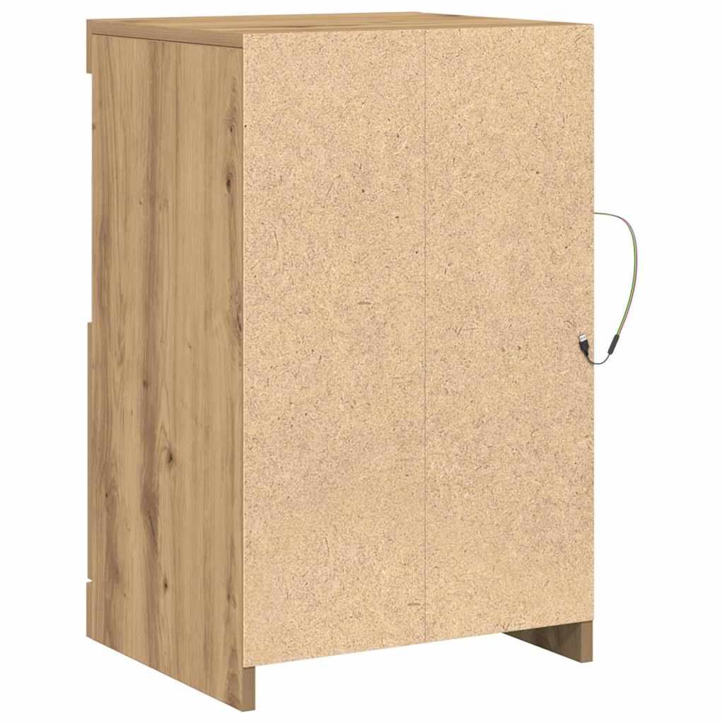 vidaXL Βοηθητικό ντουλάπι artisan δρυς 41 x 37 x 67 εκ