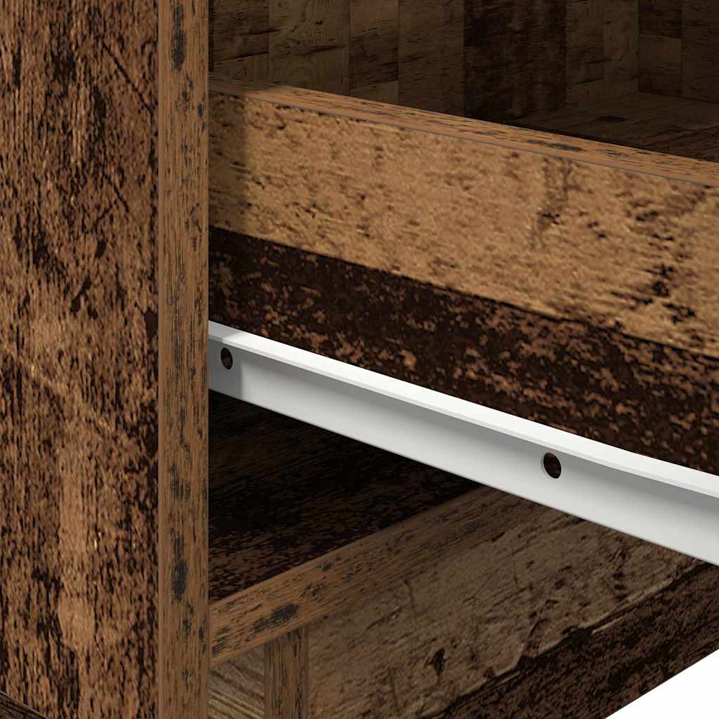 vidaXL Κομοδίνο 2 pcs Παλιό ξύλο 45 x 40 x 55 εκ Επεξεργασμένο ξύλο