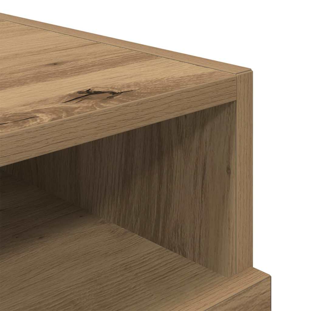 vidaXL Κομοδίνο Artisan Oak 40 x 39 x 37 εκ Επεξεργασμένο ξύλο