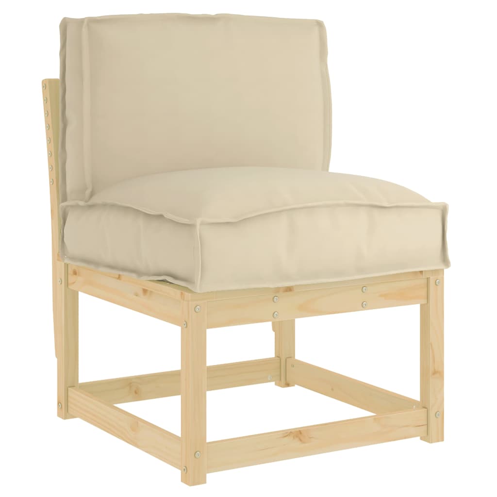 vidaXL Μαξιλάρι παλέτας για πλάτη Μπεζ 50 x 40 x 12 cm Ύφασμα Oxford