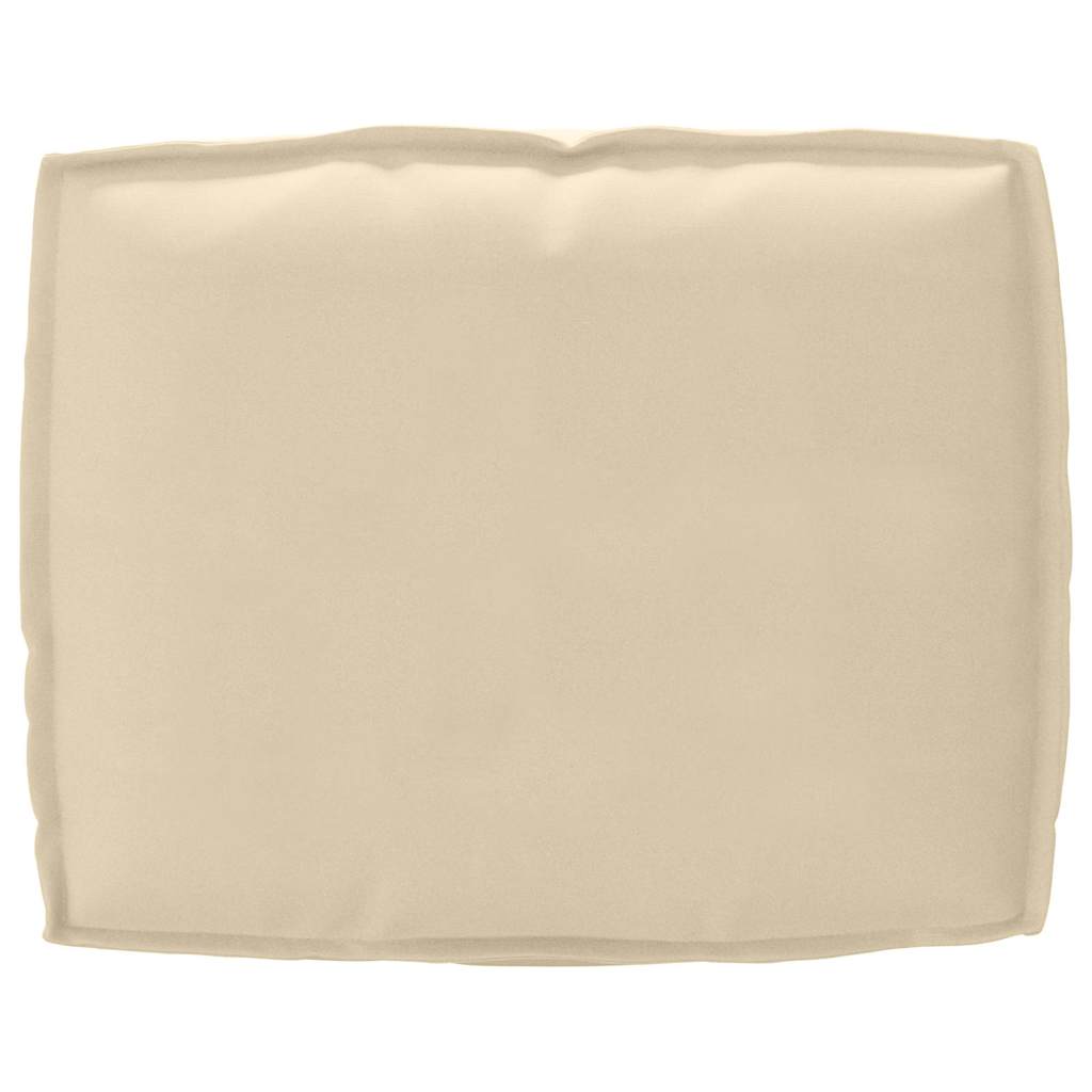 vidaXL Μαξιλάρι παλέτας για πλάτη Μπεζ 50 x 40 x 12 cm Ύφασμα Oxford