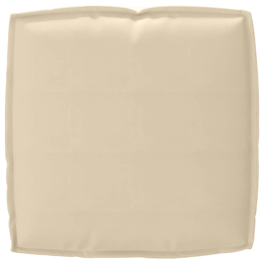 vidaXL Μαξιλάρι παλέτας για κάθισμα Μπεζ 50 x 50 x 12 cm Ύφασμα Oxford