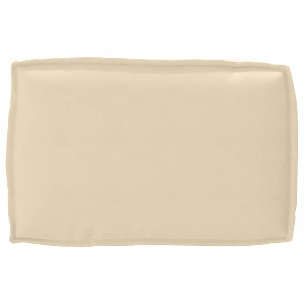 vidaXL Μαξιλάρι παλέτας για πλάτη Μπεζ 60 x 40 x 12 cm Ύφασμα Oxford
