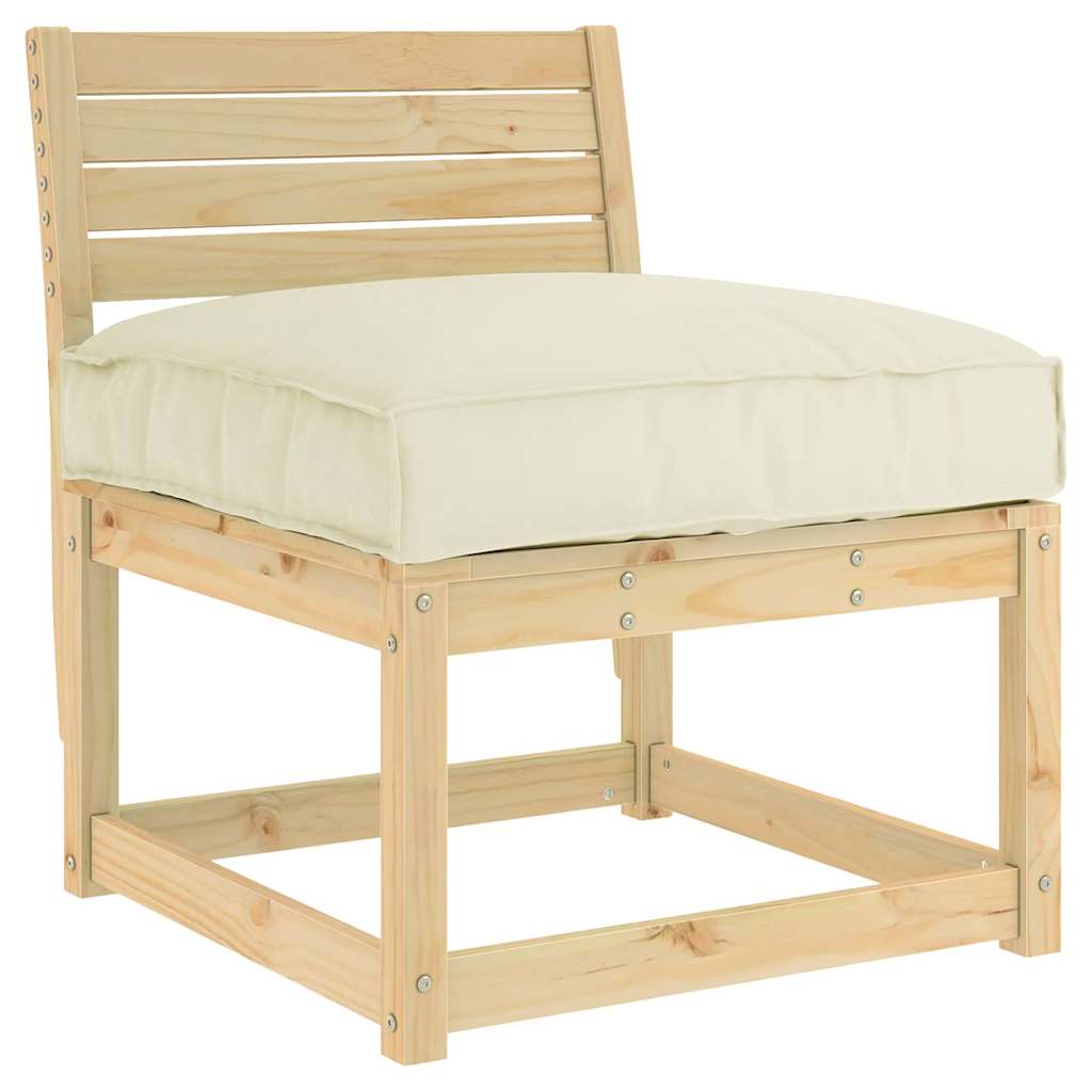 vidaXL Μαξιλάρι παλέτας για κάθισμα Κρεμ 70 x 70 x 12 cm Ύφασμα Oxford