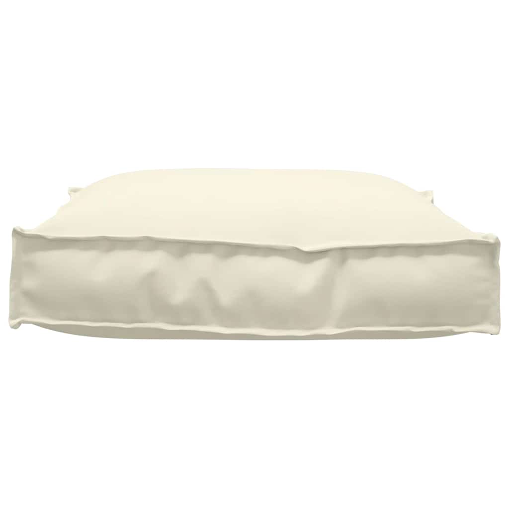 vidaXL Μαξιλάρι παλέτας για κάθισμα Κρεμ 70 x 70 x 12 cm Ύφασμα Oxford