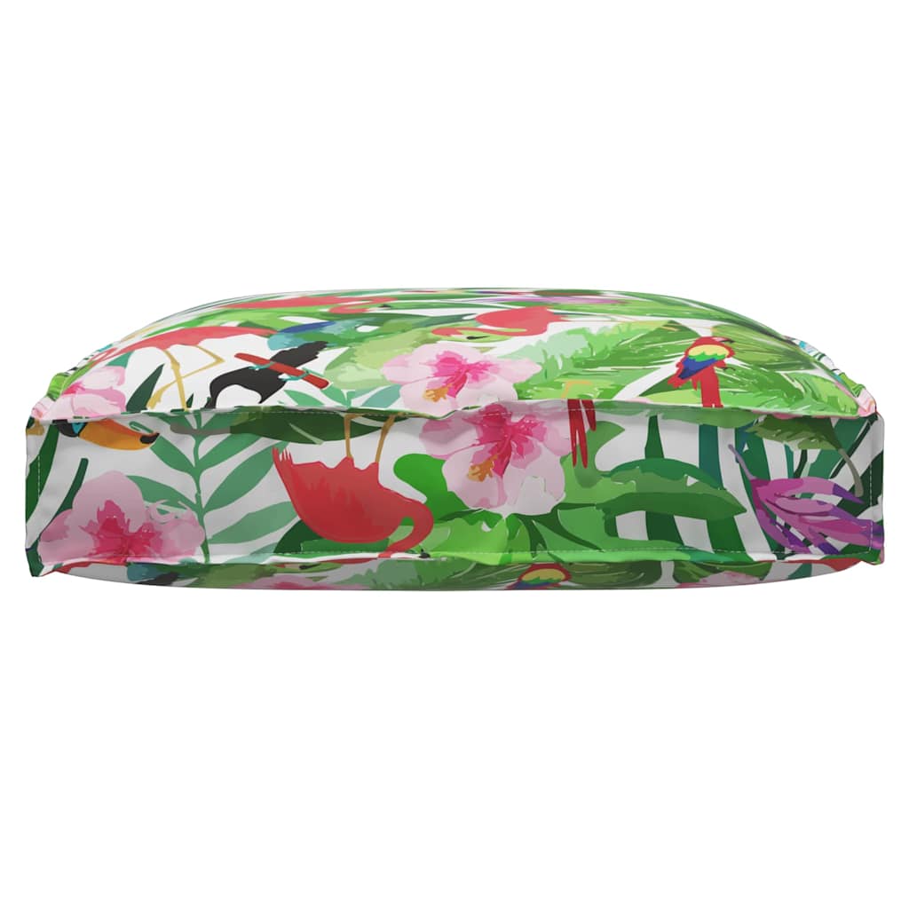 vidaXL Μαξιλάρι παλέτας για κάθισμα Floral Πολύχρωμο 80 x 80 x 12 cm