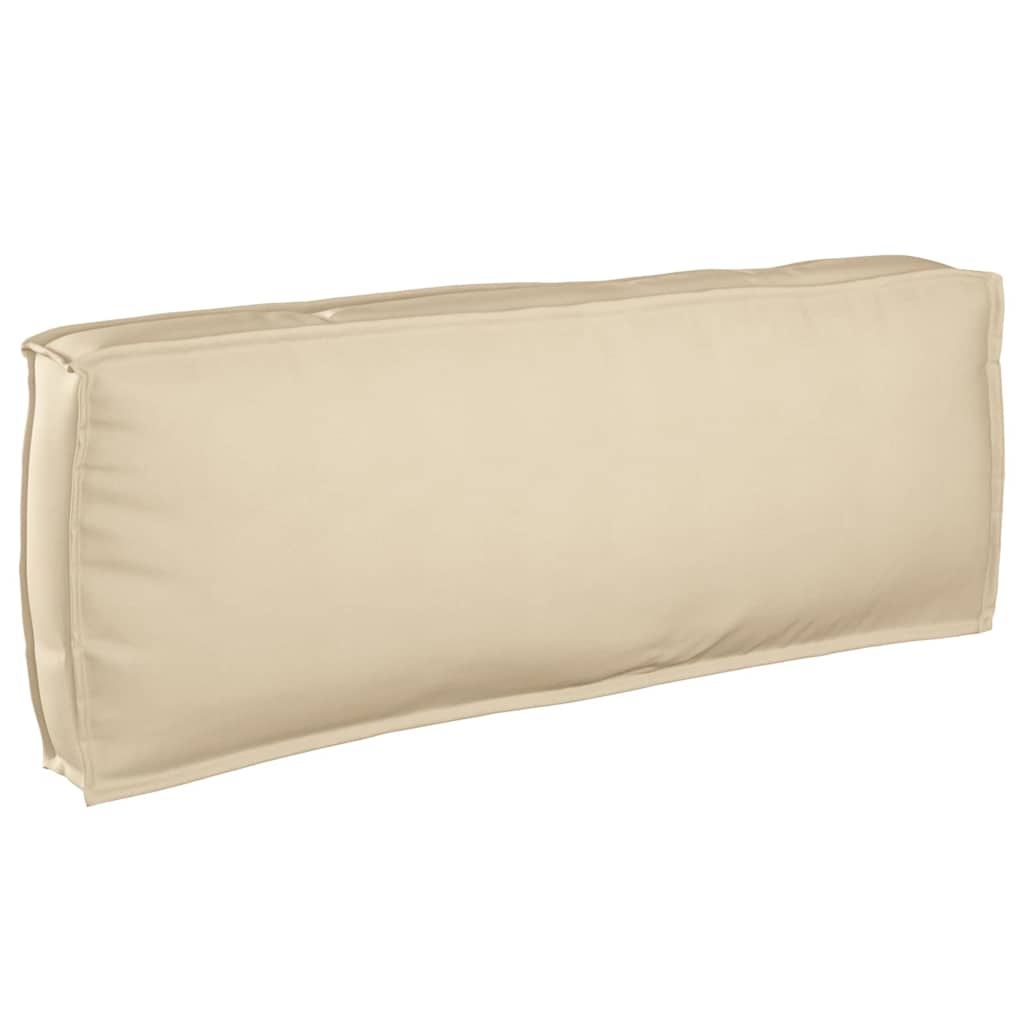 vidaXL Μαξιλάρι παλέτας για πλάτη Μπεζ 120 x 40 x 12 cm Ύφασμα Oxford