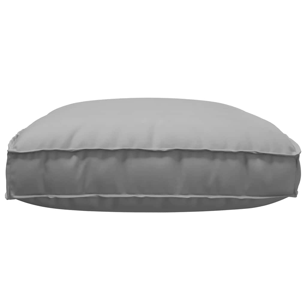 vidaXL Μαξιλάρι παλέτας για κάθισμα Γκρι 120 x 80 x 12 cm
