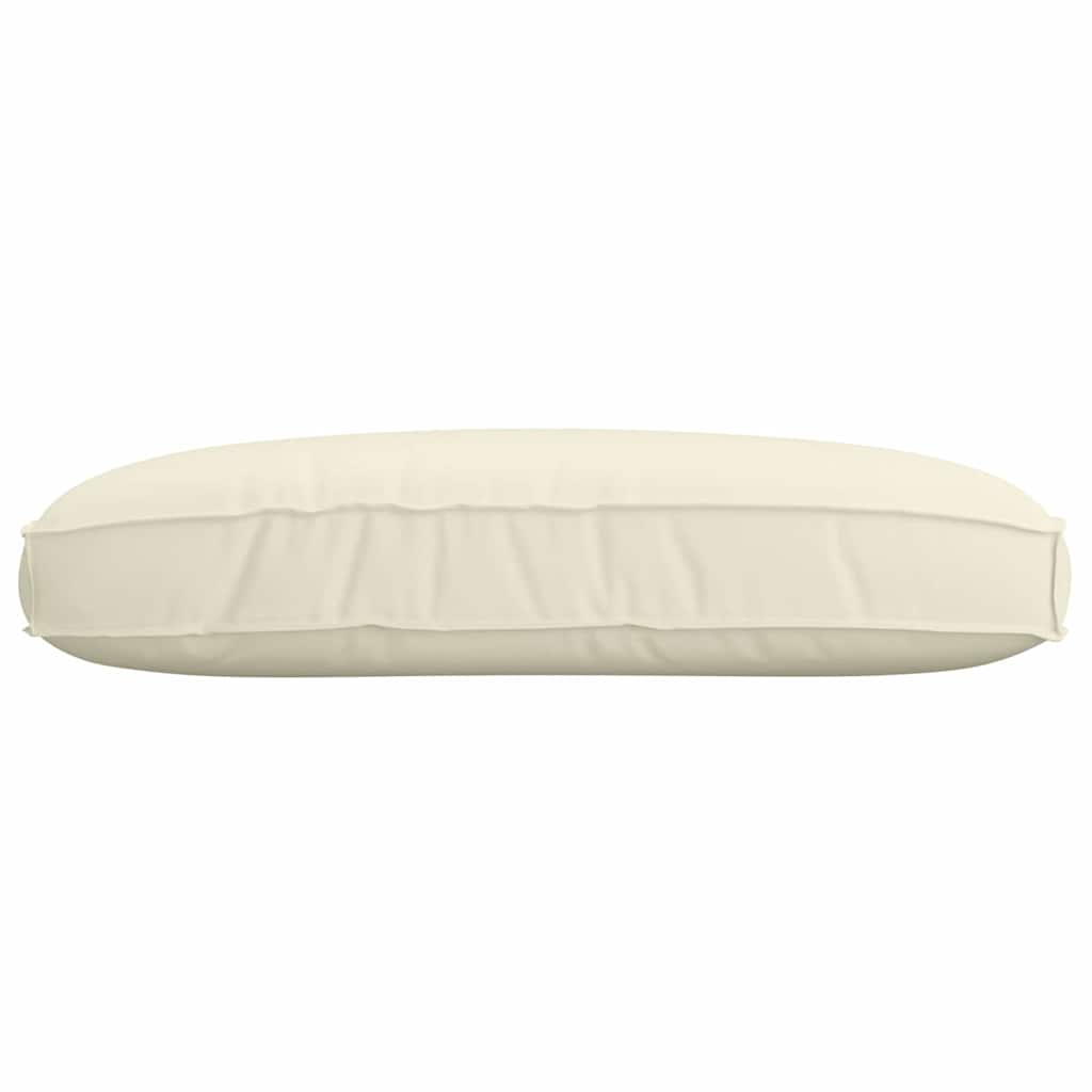 vidaXL Μαξιλάρι παλέτας για κάθισμα Κρεμ 120 x 80 x 12 cm