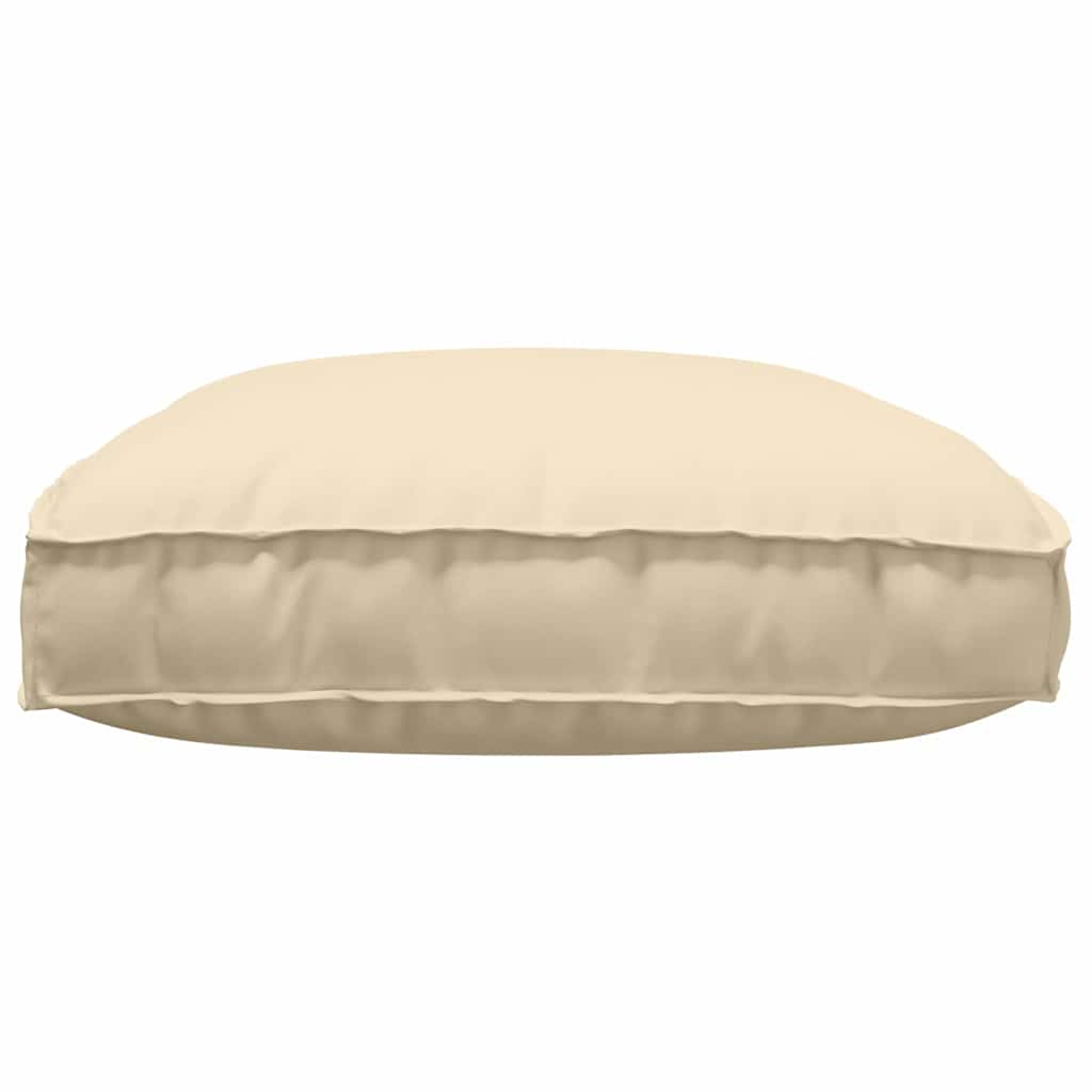 vidaXL Μαξιλάρι παλέτας για κάθισμα Μπεζ 120 x 80 x 12 cm
