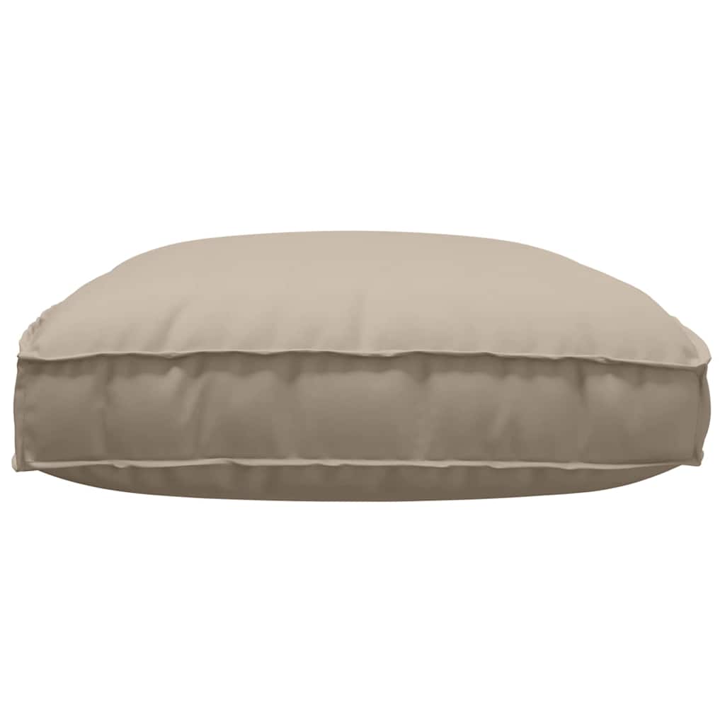 vidaXL Μαξιλάρι παλέτας για κάθισμα Taupe 120 x 80 x 12 cm