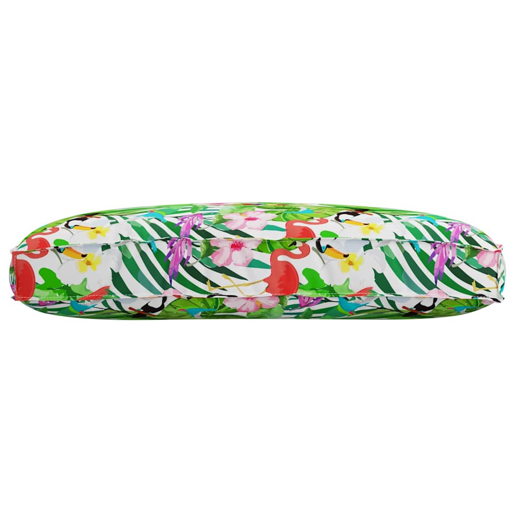 vidaXL Μαξιλάρι παλέτας για κάθισμα Floral Πολύχρωμο 120 x 80 x 12 cm