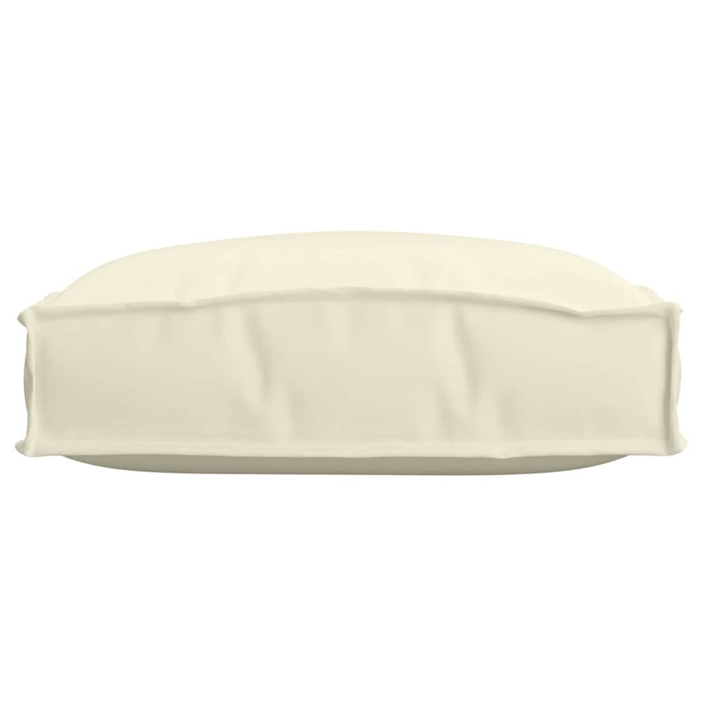 vidaXL Μαξιλάρι παλέτας για κάθισμα 2 pcs Κρεμ 40 x 40 x 8 εκ.