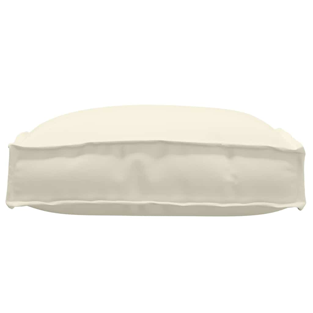 vidaXL Μαξιλάρι παλέτας για κάθισμα 2 pcs Κρεμ 40 x 40 x 8 εκ.