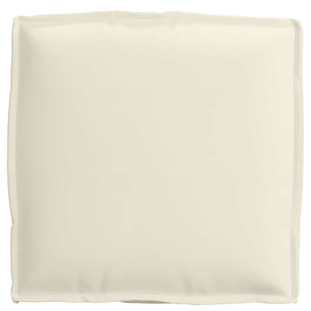 vidaXL Μαξιλάρι παλέτας για κάθισμα 2 pcs Κρεμ 40 x 40 x 8 εκ.