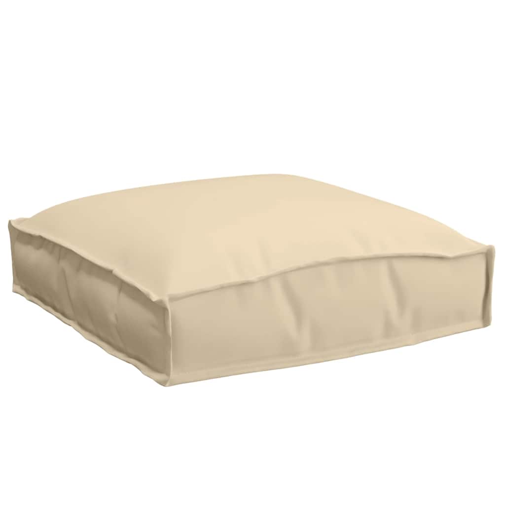 vidaXL Μαξιλάρι παλέτας για κάθισμα 4 pcs Μπεζ 40 x 40 x 8 εκ.