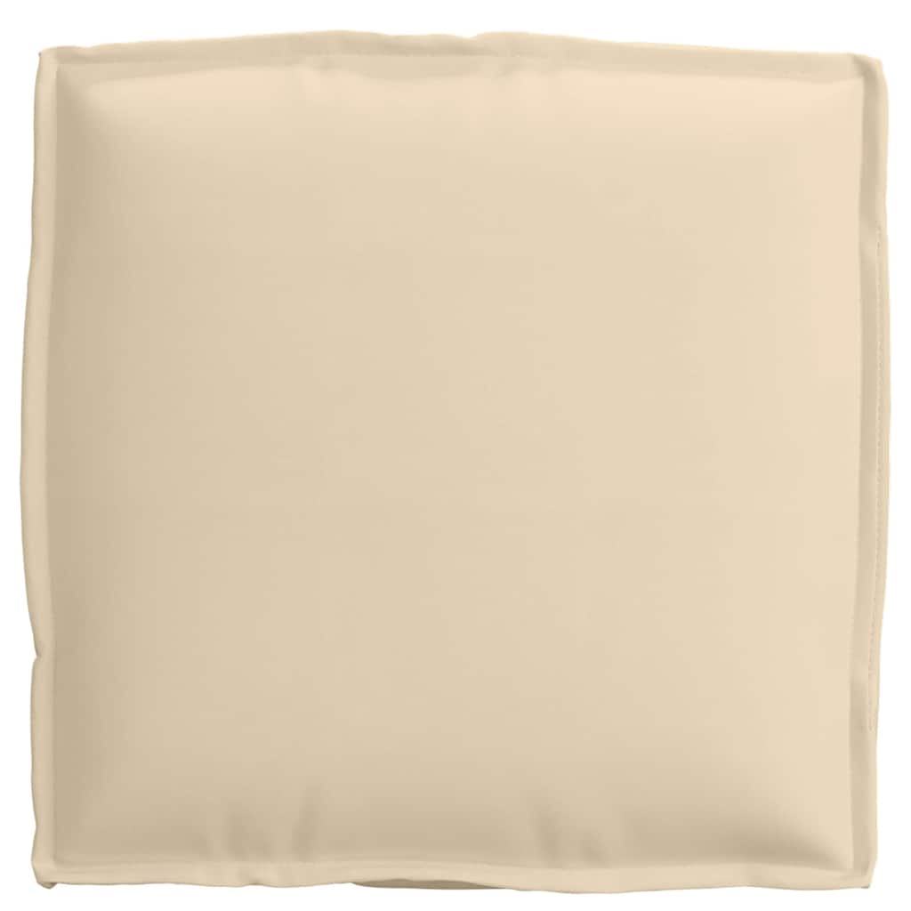 vidaXL Μαξιλάρι παλέτας για κάθισμα 4 pcs Μπεζ 40 x 40 x 8 εκ.