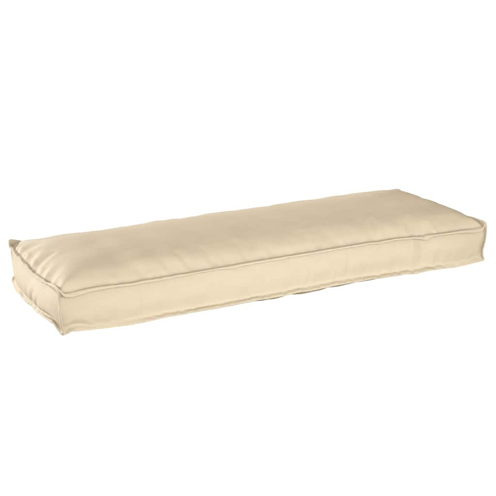 vidaXL Μαξιλάρι παλέτας για πάγκο Μπεζ 120 x 40 x 8 εκ Ύφασμα Oxford