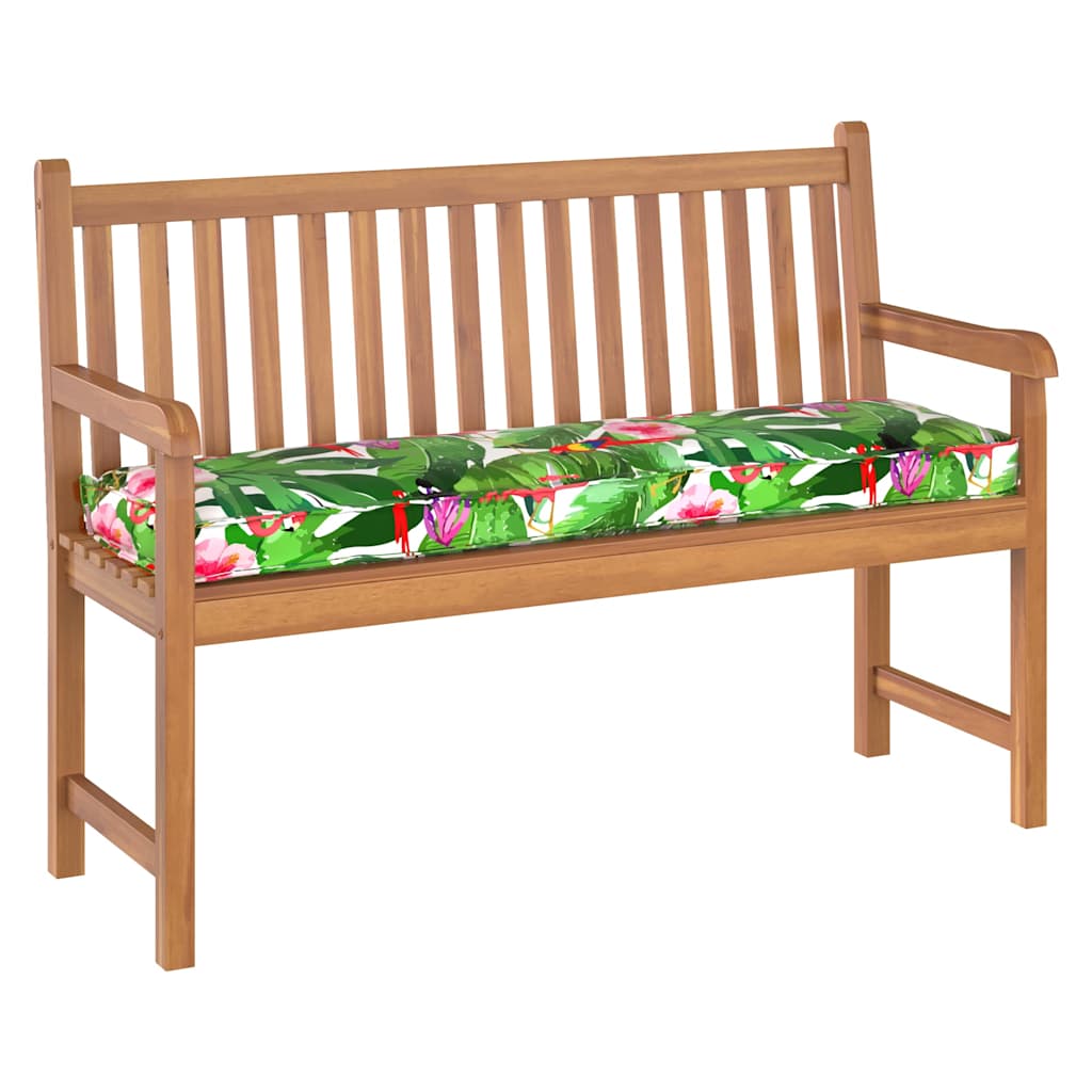 vidaXL Μαξιλάρι παλέτας για πάγκο Floral Πολύχρωμο 140 x 40 x 8 εκ.
