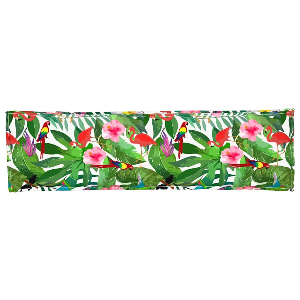 vidaXL Μαξιλάρι παλέτας για πάγκο Floral Πολύχρωμο 140 x 40 x 8 εκ.
