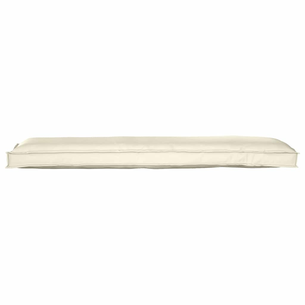 vidaXL Μαξιλάρι παλέτας για πάγκο Κρεμ 150 x 40 x 8 εκ. Ύφασμα Oxford