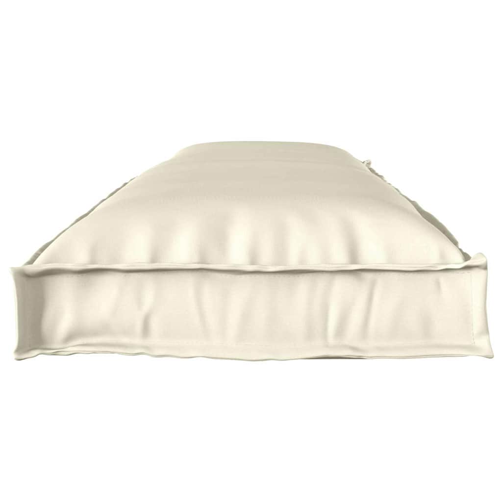 vidaXL Μαξιλάρι παλέτας για πάγκο Κρεμ 150 x 40 x 8 εκ. Ύφασμα Oxford