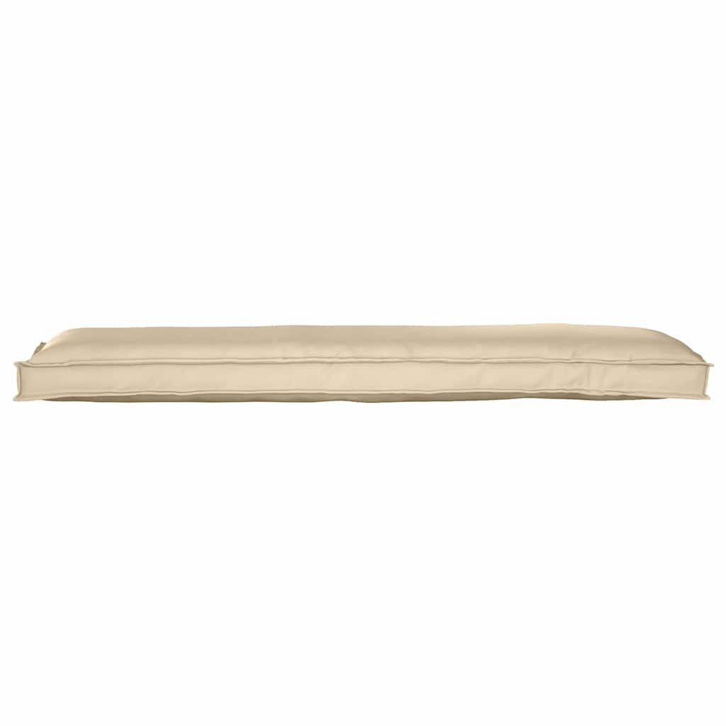 vidaXL Μαξιλάρι παλέτας για πάγκο Μπεζ 150 x 40 x 8 εκ. Ύφασμα Oxford