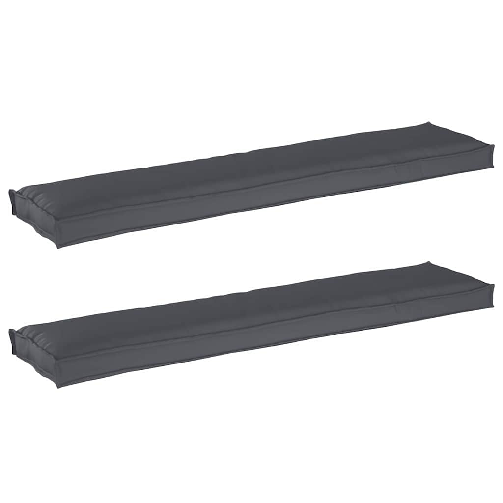 vidaXL Σετ Μαξιλαριών Πάγου 2 pcs Ανθρακί 180 x 40 x 8 εκ.