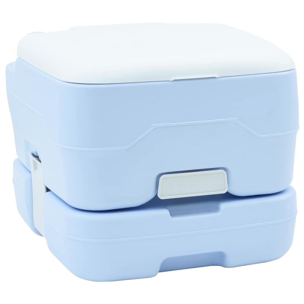 vidaXL Φορητή Τουαλέτα Κάμπινγκ Μπλε 10L Νερό 10L Δεξαμενή Απόβλητων
