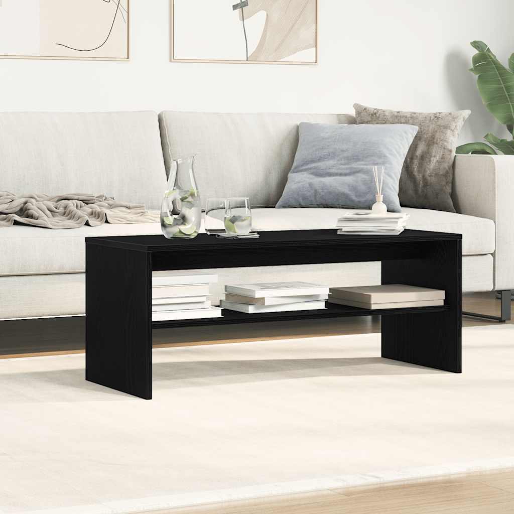 ντουλάπι τηλεόρασης vidaXL Μαύρη δρυς 100x40x40 cm Κατασκευασμένο ξύλο