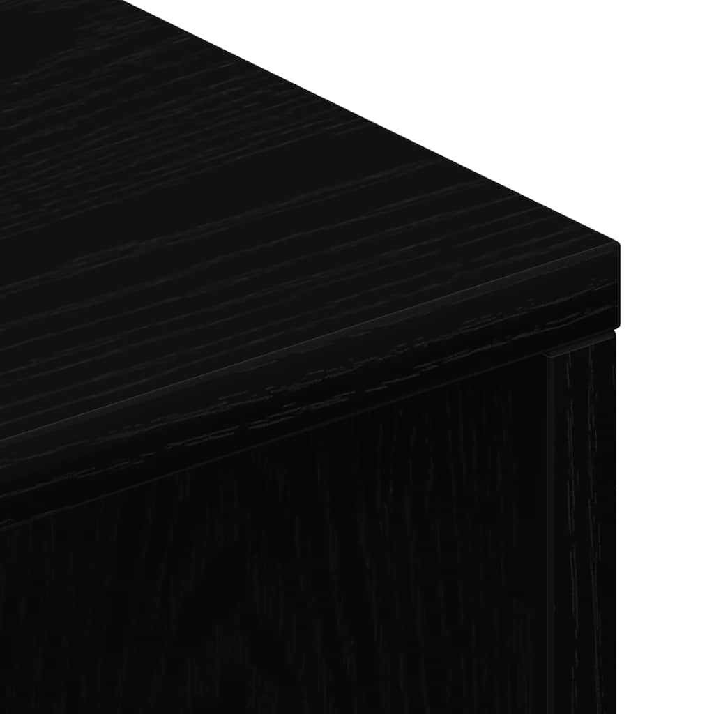 ντουλάπι τηλεόρασης vidaXL Μαύρη δρυς 100x40x40 cm Κατασκευασμένο ξύλο