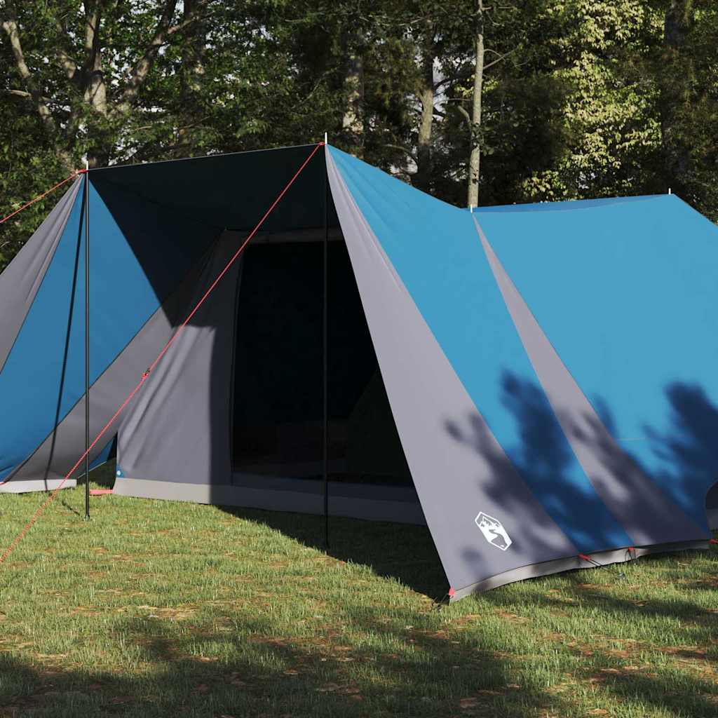 vidaXL Οικογενειακή Σκηνή με στέγη Μπλε, Γκρι 660 x 456 x 200 εκ.