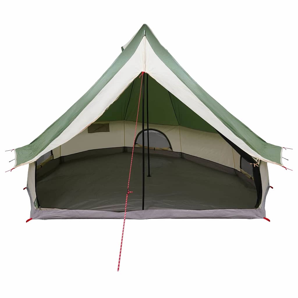 vidaXL Οικογενειακή Σκηνή Τίπι Πράσινο, Μπεζ 400 x 346 x 250 εκ.