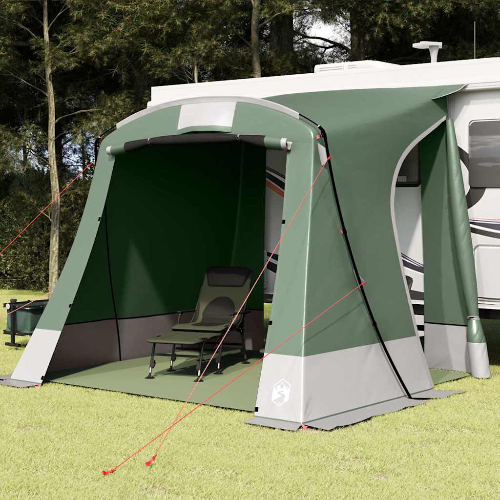 vidaXL Σκηνή με στέγη Πράσινο και Μαύρο 285 x 255 x 245 cm Πολυεστέρας