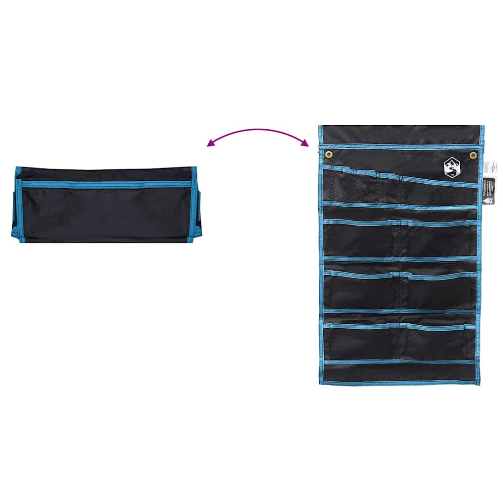 vidaXL Σακούλα Αποθήκευσης Μαύρο και μπλε 63,5 x 40 εκ. oxford