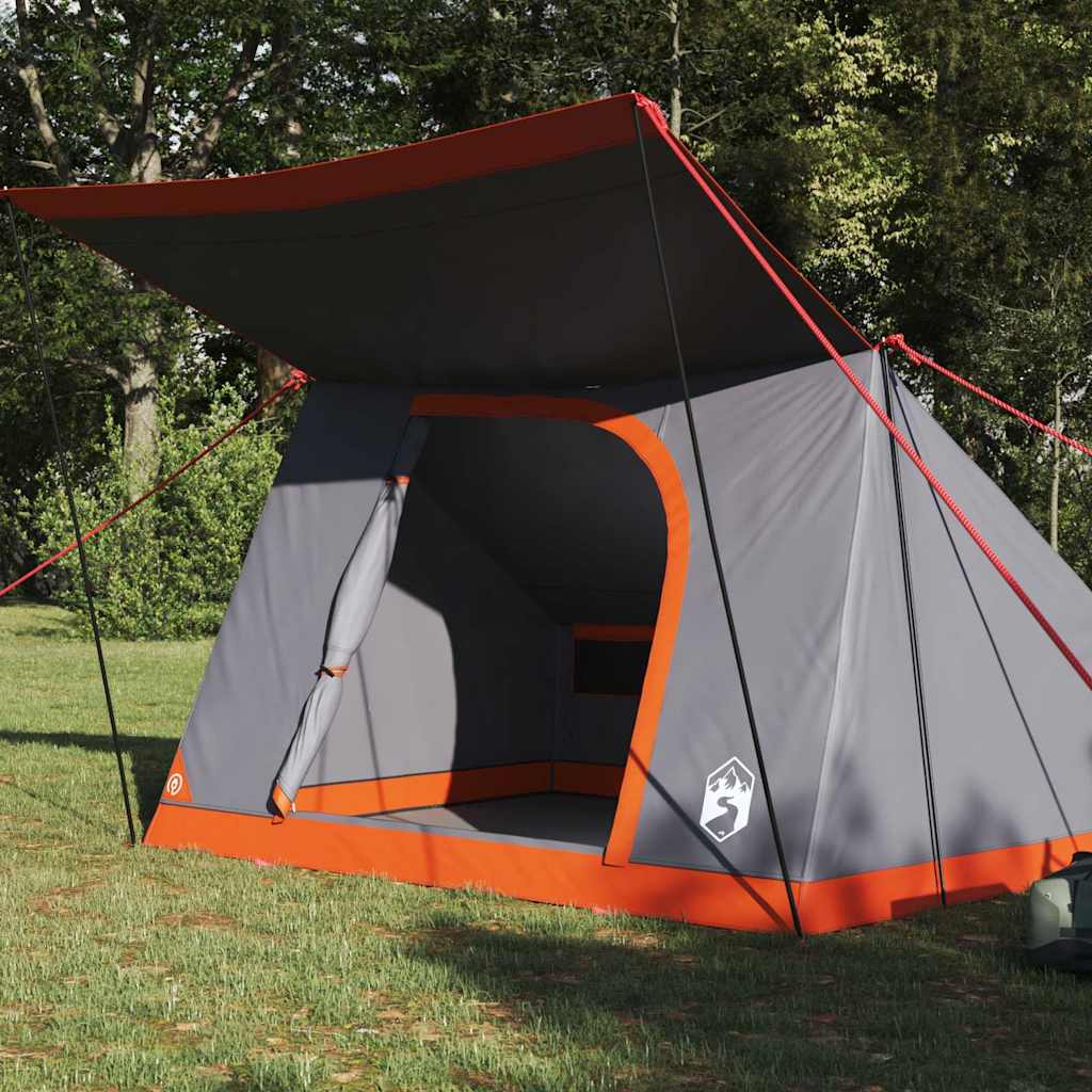 vidaXL Σκηνή Γκρι και πορτοκαλί 282 x 225 x 154 εκ