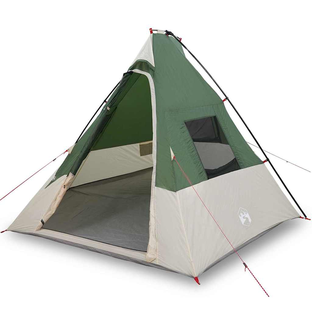 vidaXL Σκηνή Other Πράσινο και Μαύρο 383 x 338 x 217 εκ. Πολυεστέρας