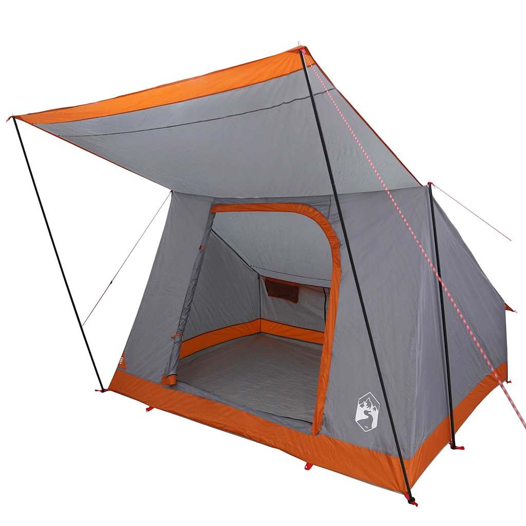vidaXL Σκηνή Γκρι και πορτοκαλί 223 x 163 x 130 εκ
