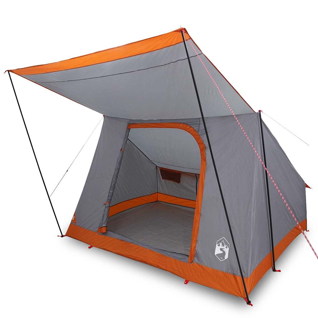 vidaXL Σκηνή Γκρι και πορτοκαλί 223 x 163 x 130 εκ