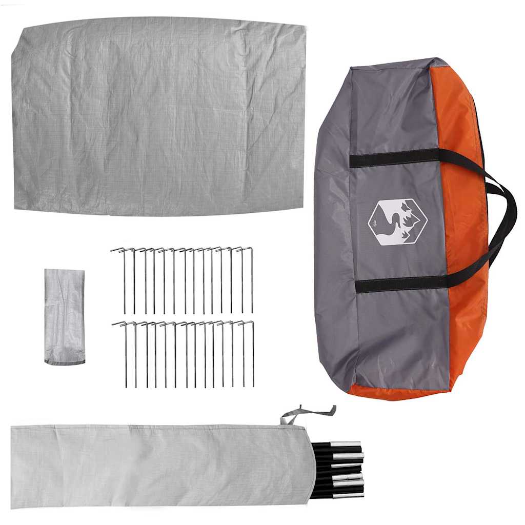 vidaXL Σκηνή Γκρι και πορτοκαλί 275 x 230 x 140 εκ.