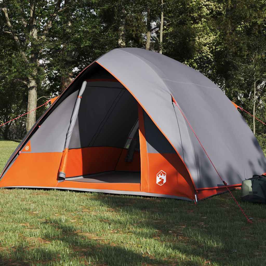 vidaXL Σκηνή Γκρι και πορτοκαλί 275 x 230 x 140 εκ.