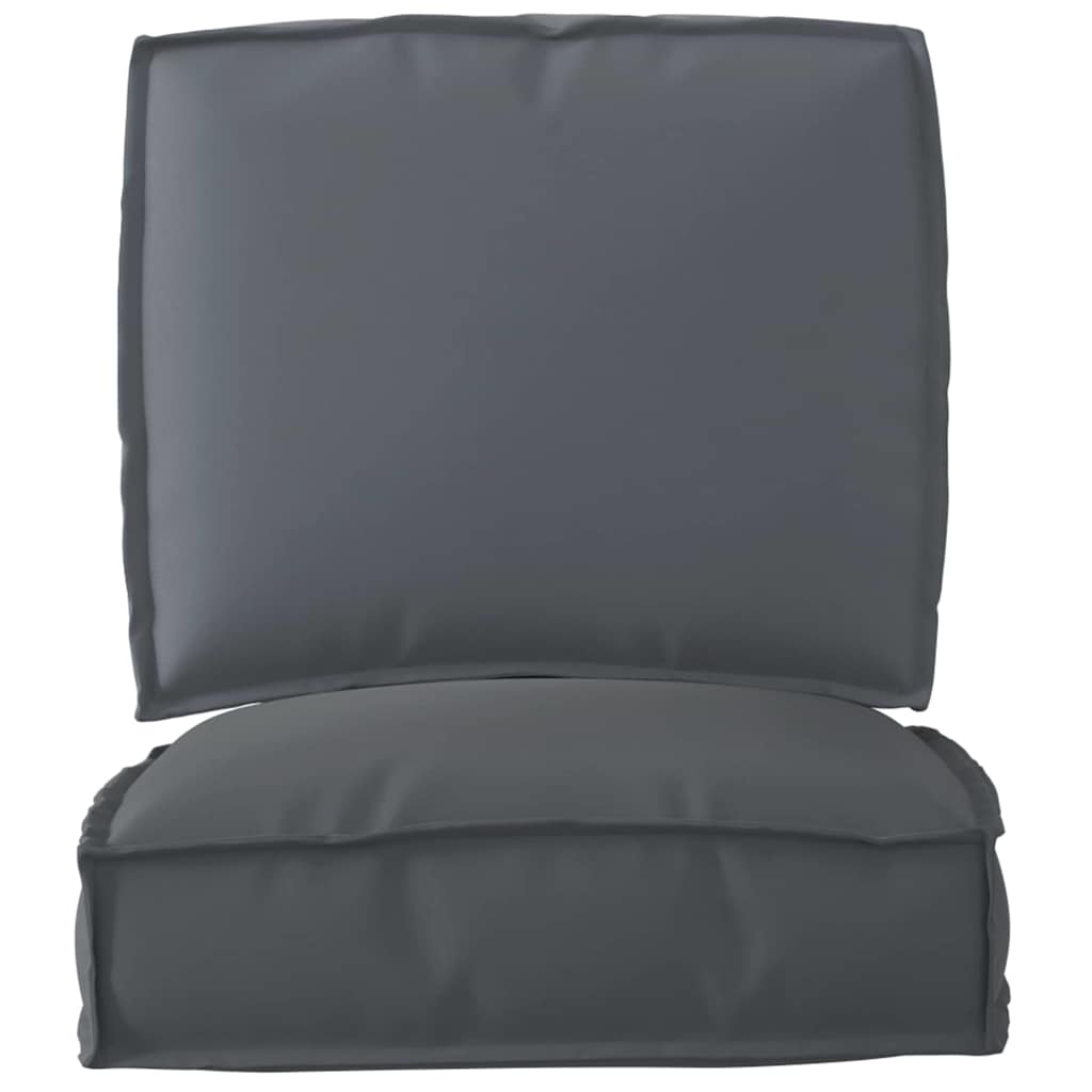 vidaXL Σετ Μαξιλαριών Πάγου 2 pcs Ανθρακί 50 x 50 x 12 cm